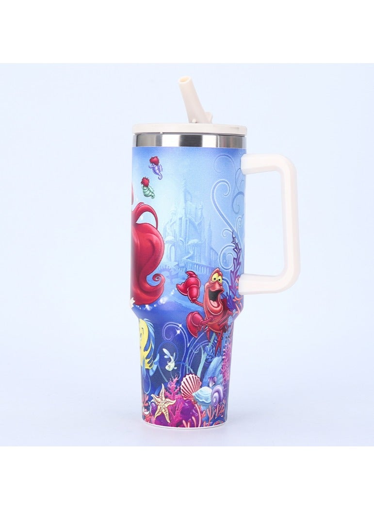 AROAQ Stay Hydrated in Style – 40oz 304 Stainless Steel Insulated Water Bottle with Handle & Straw - Image 1