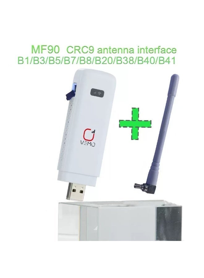 فيما مودم راوتر واي فاي 4G LTE USB، نقطة اتصال واي فاي متنقلة مع فتحة بطاقة SIM، منفذ هوائي، سرعة عالية 150 ميجابت في الثانية، مشاركة 8 أجهزة، لأجهزة الكمبيوتر المحمولة والكمبيوتر المحمول والسيارة والمكتب والسفر والمنزل - Image 2