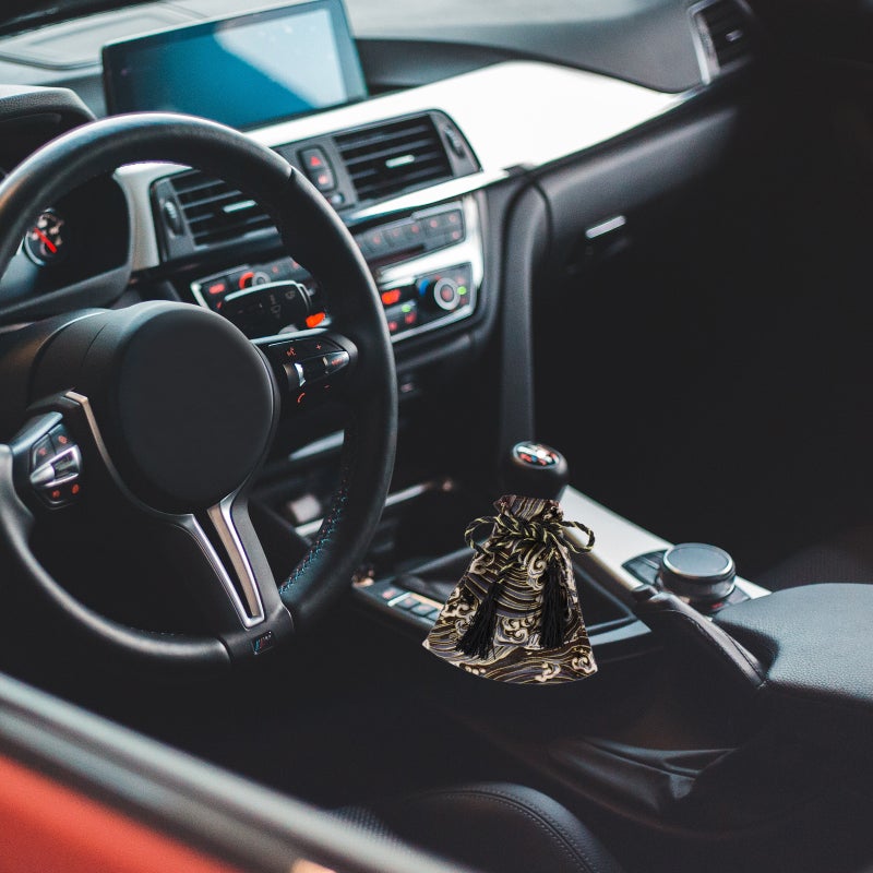 1 Set Car Modification Accessory Gear Lever Cloth Cover Cover with Rope - Image 4