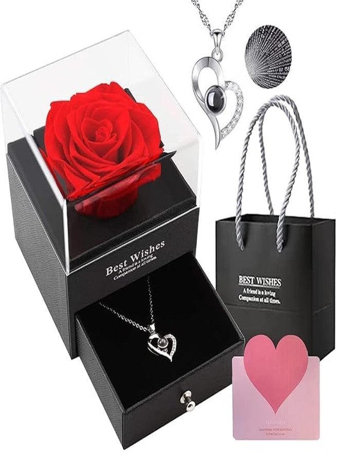 KEINHO علبة هدايا KEINHO Rose مع قلادة، علبة عرض مجوهرات - Image 1