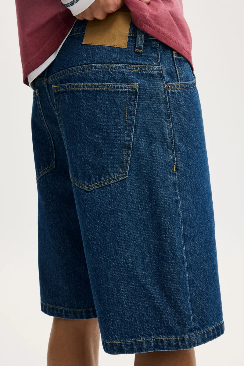 Cotton On  BAGGY DENIM SHORT for Men | Best Price UAE