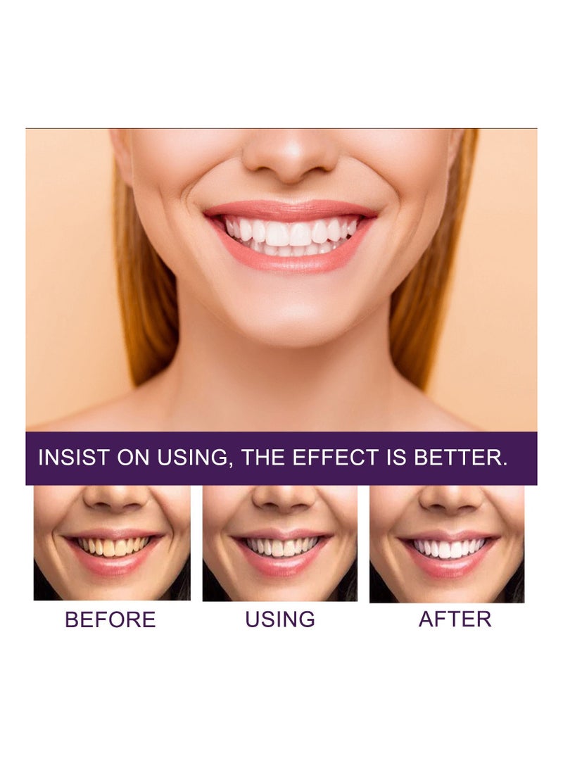 EELHOE Purple whitening toothpaste brightening color corrector teeth whitening for sensitive teeth 50ml true - Image 2