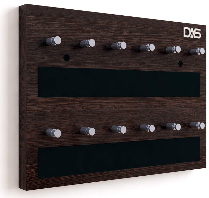 DAS Wall Mounted Home Decor Key Chain Holder/Organizer Key Hooks Wenge (12 Knobs)- Dex - Image 4