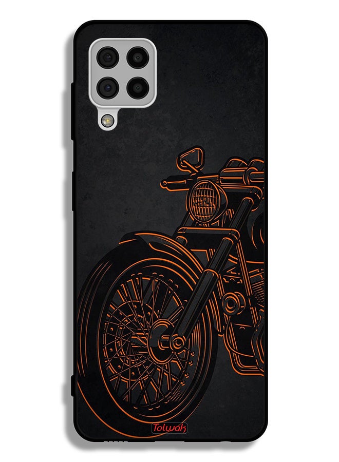 Tolwak Samsung Galaxy A22 4G Protective Case Cover Vintage Bike - Image 1