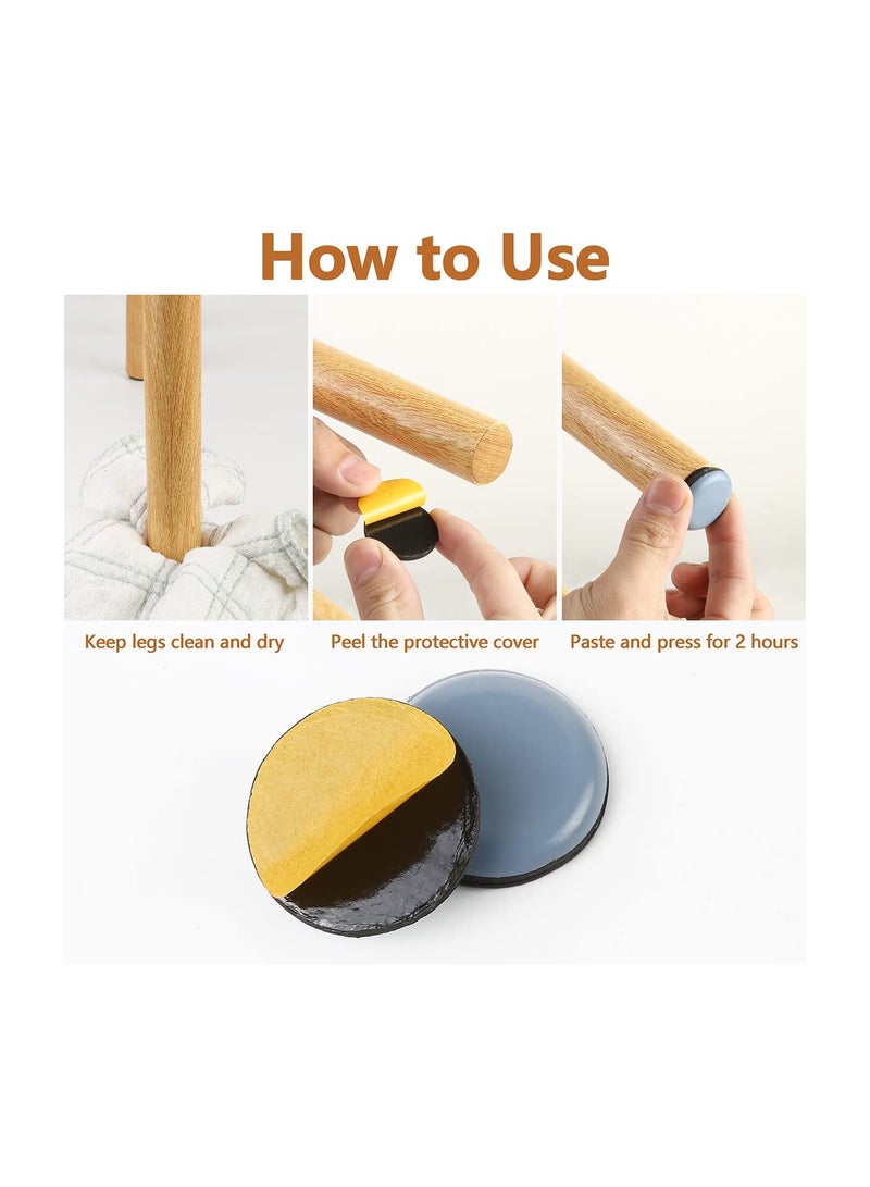 SOLARAE Furniture Sliders for Carpet, 16 Pieces Ptfe Teflon Appliance Sliders, Self-Adhesive Furniture Glides for Heavy Items, Air Fryer, Coffee Machine, Toaster, A Sofa, Wardrobe or Fridge (Square, 30x30mm) - Image 4