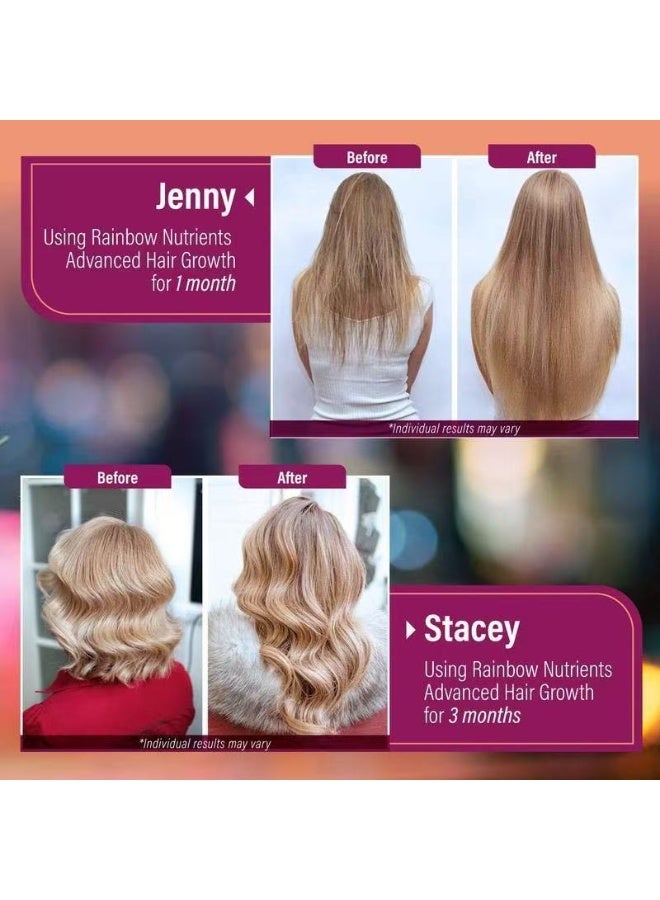 hair growth Advanced Hair Growth Supplement - 120 Capsules with Biotin 10000mcg, Collagen & MSM for Thicker Hair, Fights Hair Loss, Promotes Healthy Skin & Nails - Image 4