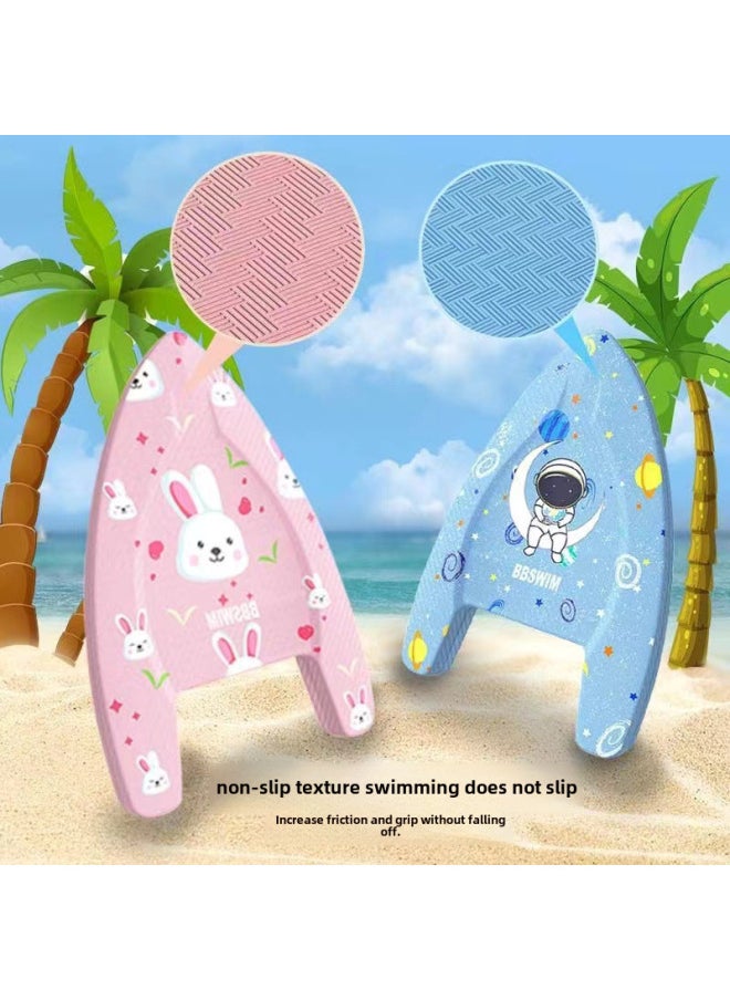 Generic - Swimming Floating Board Beginners Universal Printed Back Floating Water Board Adults And Children Learning Swimming Training Auxiliary Suit-Color:BB Print-Astronaut U Board - Image 1