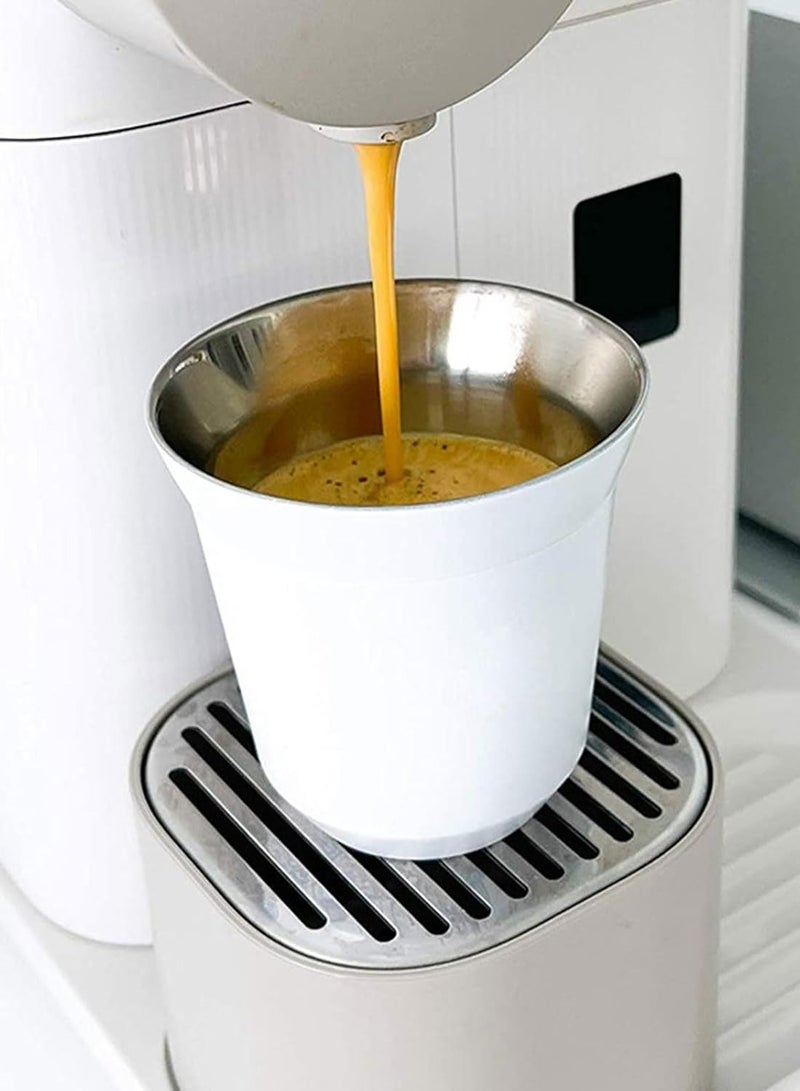 أسيف مجموعة أكواب وأكواب قهوة معزولة بنمط خشبي، أكواب مشروبات، أدوات شرب من الفولاذ المقاوم للصدأ - Image 5