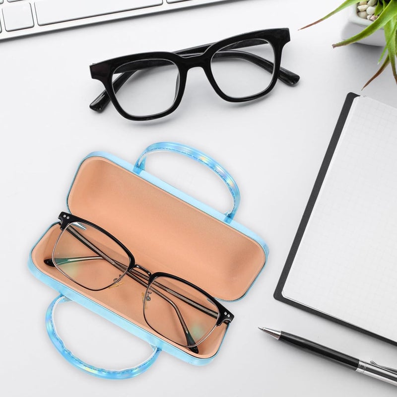 Handheld Glasses Case Pu Leather Hard Shell Eyeglasses Box for Boys Portable Travel Sunglasses Storage Container - Image 5