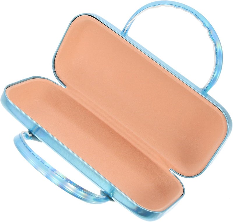 Handheld Glasses Case Pu Leather Hard Shell Eyeglasses Box for Boys Portable Travel Sunglasses Storage Container - Image 1