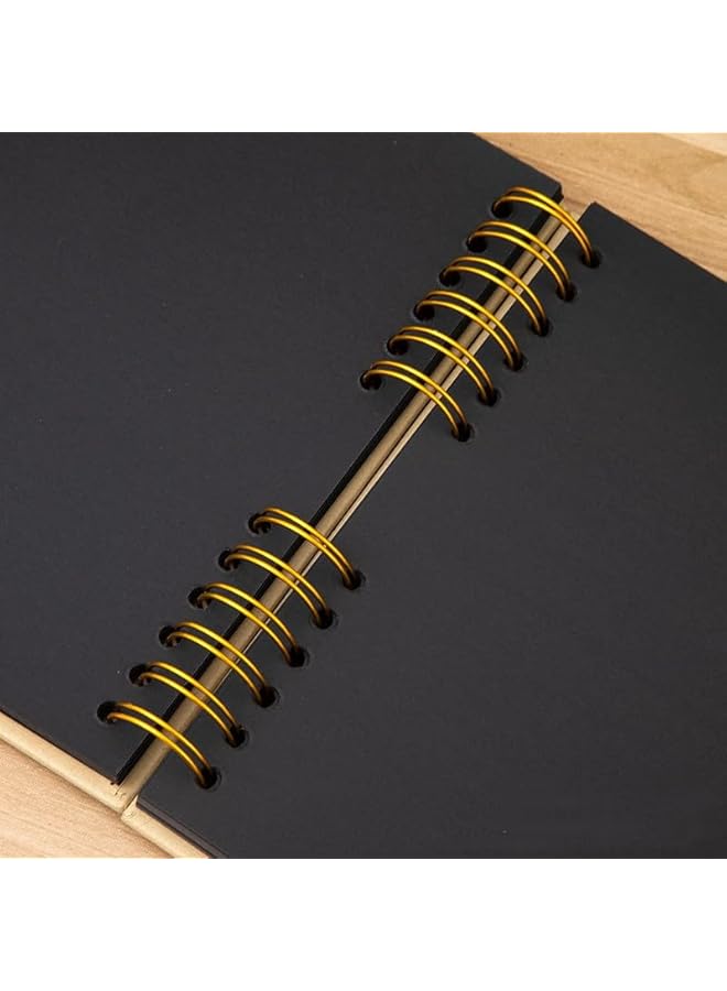 The Bros Bow Tie Casement Scrapbook Photo Album, 11x8 Inches DIY Kraft Paper Pages, Scrapbook Cover with 40 Sheets/80 Pages for Couple, Family, Wedding, Travel - Image 3