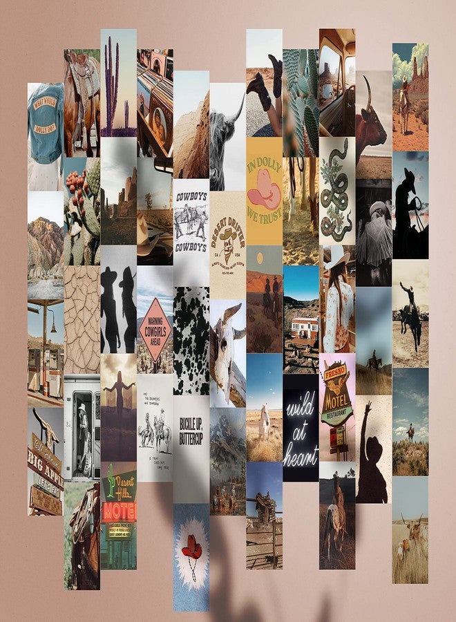 TwoDays Western Wall Decor Collage Kit, Western Home Decor, Cowgirl Room Decor, Cowboy Prints Decor for Girls Bedroom, Vintage Cowgirl Poster(Set of 50, 4" × 6") - Image 5