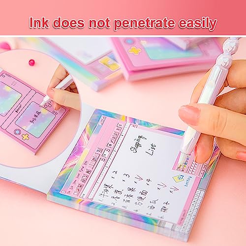 KOOBOOK Kawaii Planner Notebook Cute Memo Pads with Computer Game Shape Design Kawaii Office Supplies,5 Styles,50 Sheets/Pad - Image 4