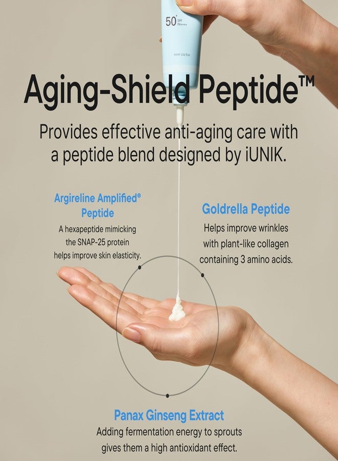 IUNIK Beta-Glucan Water Barrier Moisture Daily Sunscreen Matte & No White Cast SPF 50+ PA++++ Vegan Lifting & Plumping Moisturizing Daily Sun Cream for Dry Oily Sensitive Skin Korean Skincare - Image 5