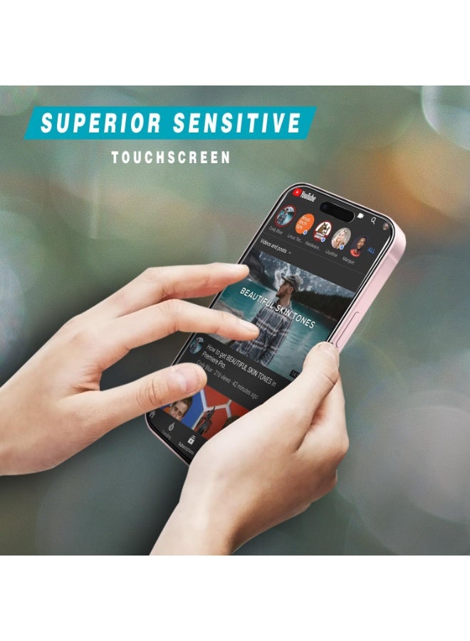 يوارب كينج واقي شاشة من الزجاج المقسى لهاتف آيفون 15 بلس - Image 3