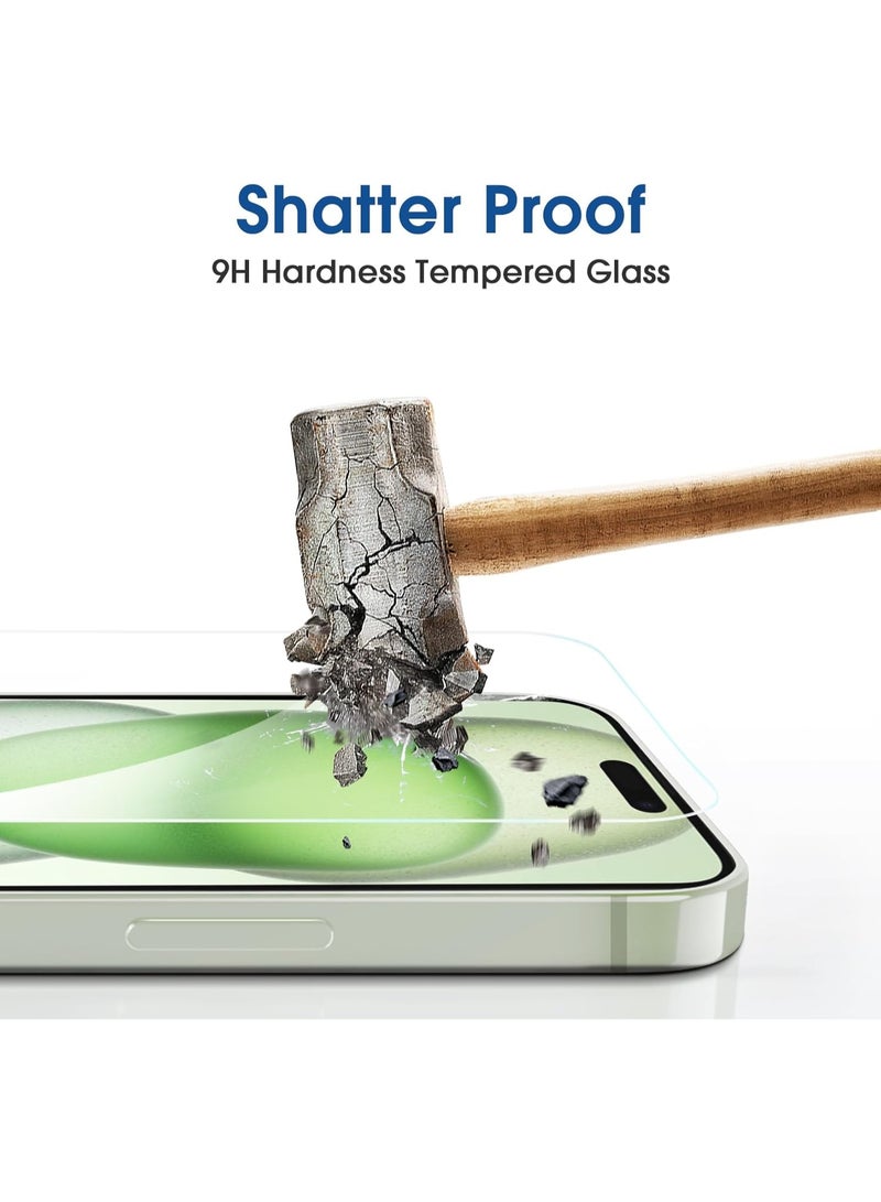 يوارب كينج واقي شاشة من الزجاج المقسى لهاتف آيفون 15 بلس - Image 5