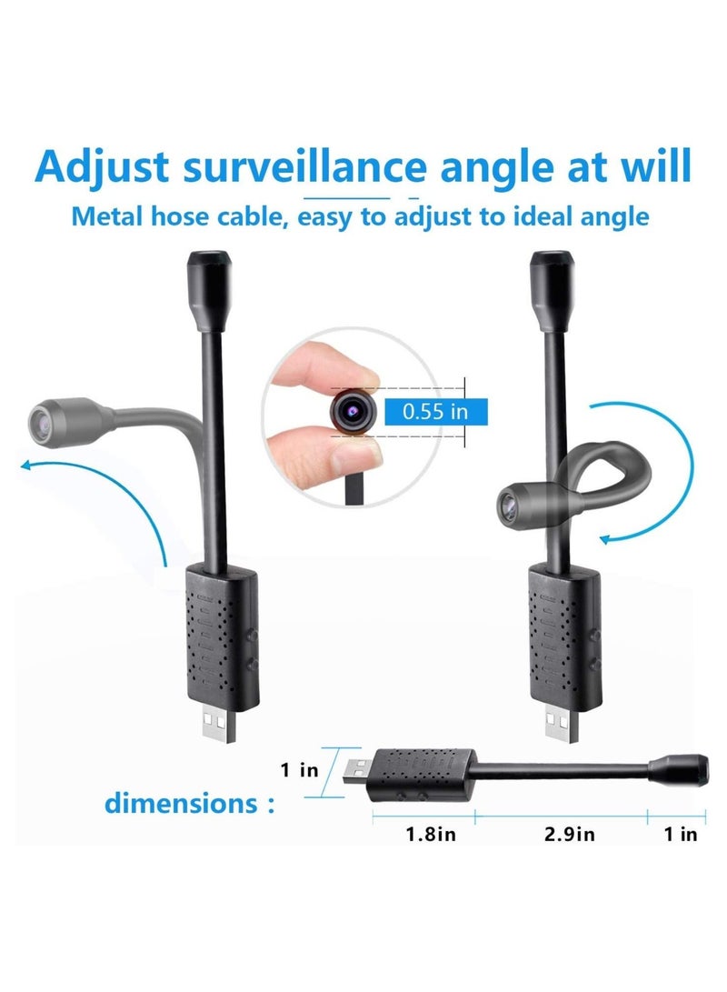 Smallest Spy Camera Wireless Hidden,Rettru Mini HD 1080P Portable USB Small Micro Covert Nanny Camera with Motion Detection for Home Office Security Surveillance Indoor Outdoor Spying