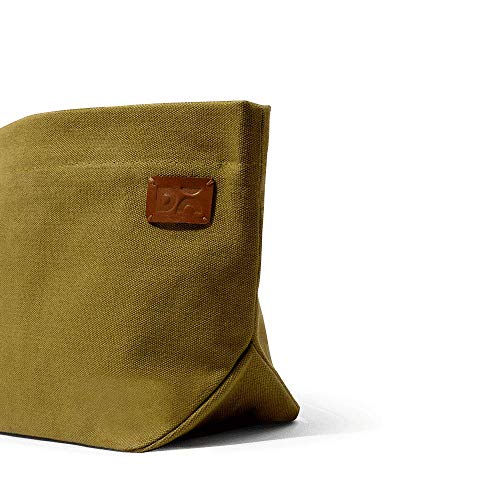 DailyObjects Small Clutch Taxi Canvas Pouch and Storage Organizer - Lightweight, Spacious, Durable and Multi-Purpose for Women and Men, Holds Accessories and Gadget like Toiletry - Green - Image 5
