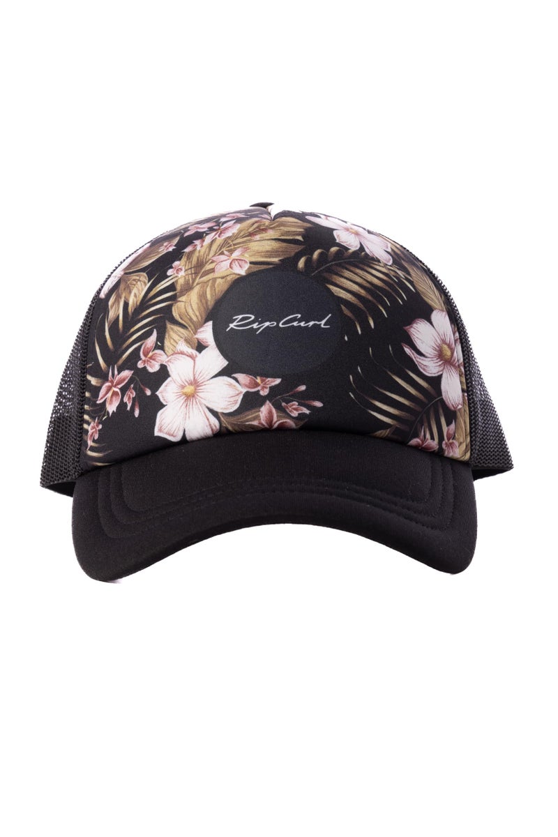 Rip Curl Women's Trucker, Baseball Hat, Lightweight and Breathable Mesh with Adjustable Snapback and Curved Brim for Sun Protection