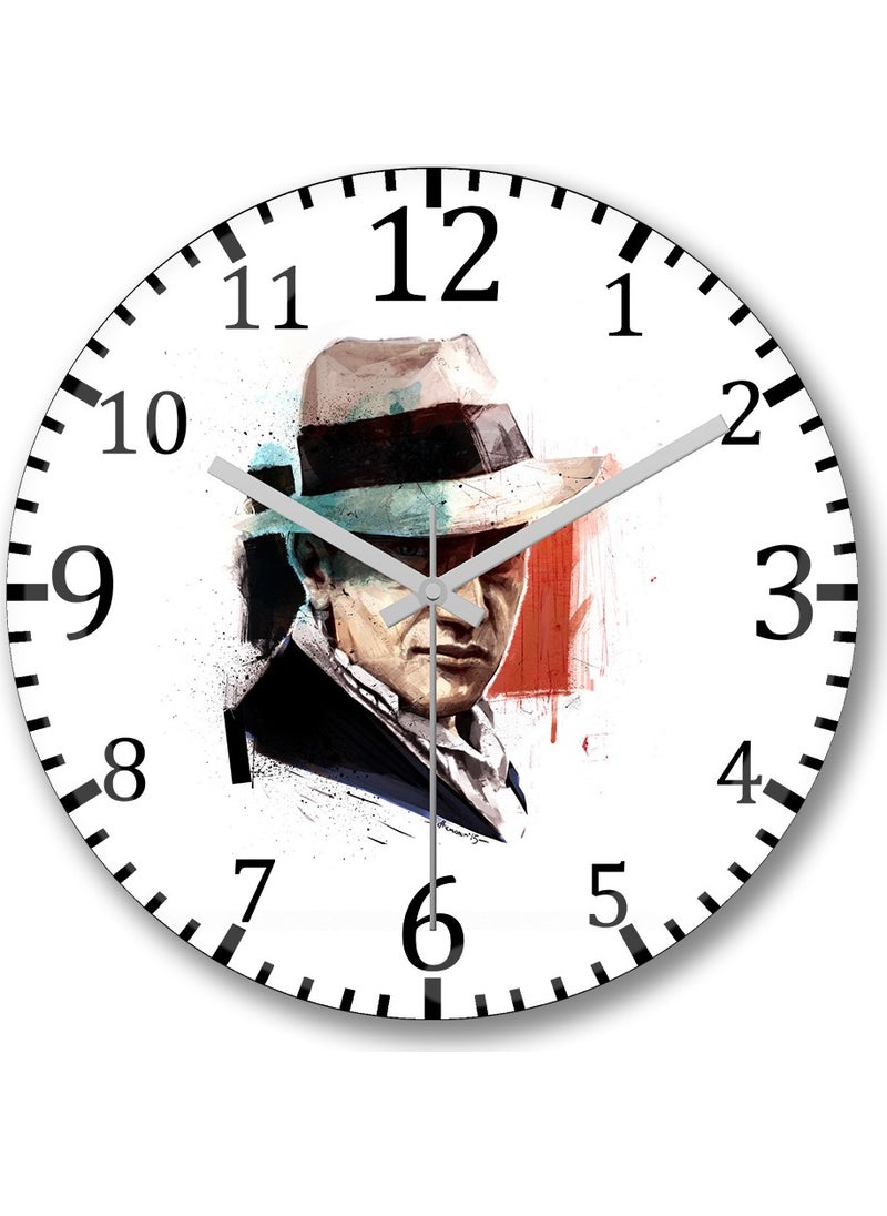 Baskı Dükkanı - Print Shop Behance Wall Clock Curved Real Glass - Image 1