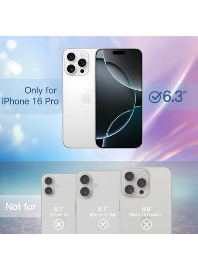 جي تيك جراب لامع لهاتف آيفون 16 برو مقاس 6.3 بوصة، غطاء هاتف مقاوم للصدمات لامع لامع للنساء والفتيات باللون الوردي - Image 2