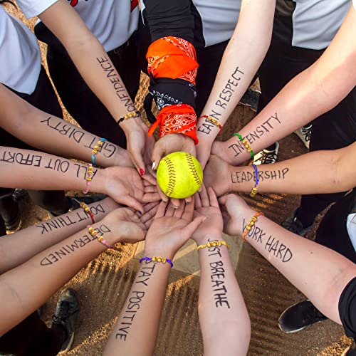 Glenmal 30 Pieces Softball Bracelet for Girls Softball Gifts Adjustable Inspirational Sport Beads Ball Bracelet Handmade Rope Knot for Teens Kids Adults Party Favors Player Team Gifts - Image 5