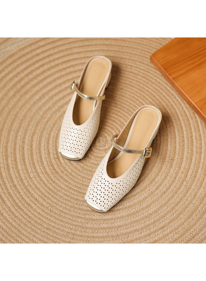 اي اتش  أحذية Ah Soft Mule للنساء - تصميم جديد متشابك ومفرغ - صنادل انزلاقية منعشة للنساء - Image 4