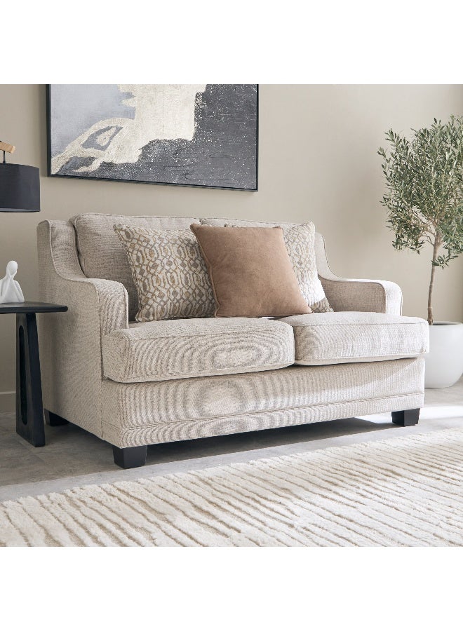 Home Box Aurum 2-Seater Fabric Sofa with 3 Cushions - Image 1