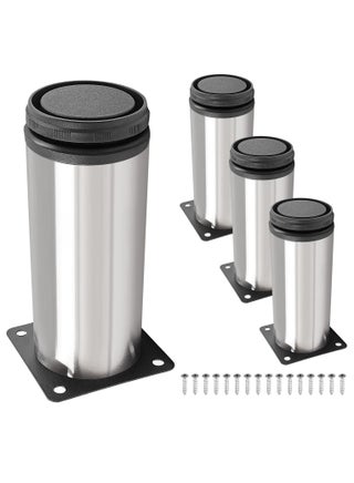 RACO Stainless Steel Furniture Legs, Silver Adjustable Cabinet Feet, Metal Cylinder Table Legs Sofa Legs Replacement for Couch, Shelf, Dresser, DIY Bench Legs 4 Pcs Set - pzsku/Z622FC74C412962731E18Z/45/1746515000/20f84827-c160-46ca-a6fb-ee5bfeec71d9