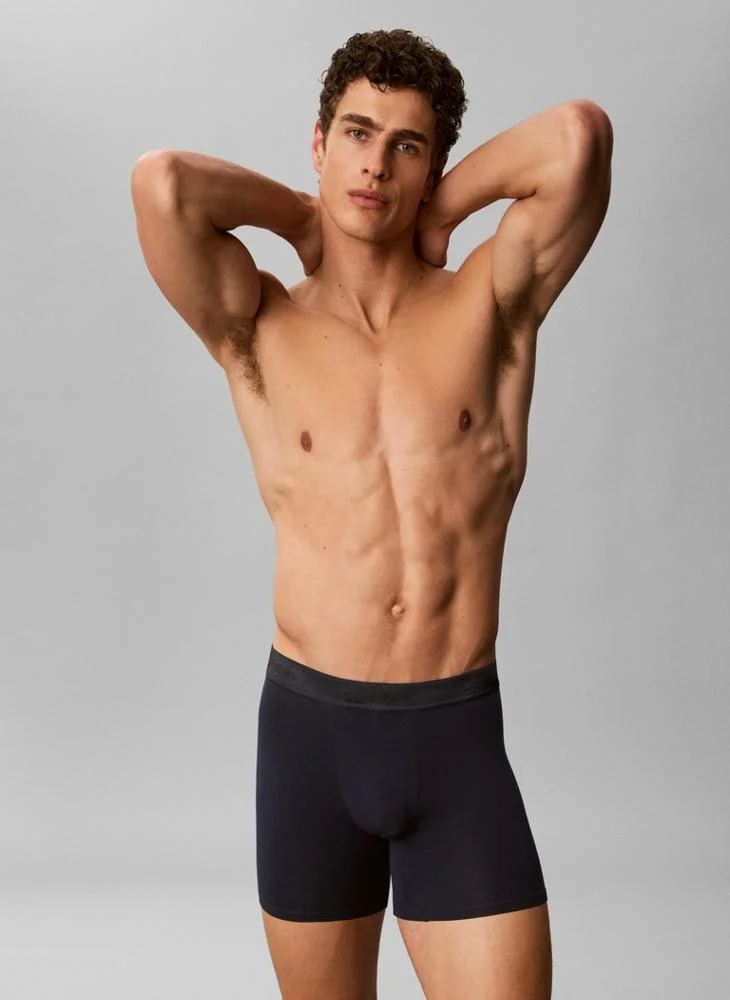 CALVIN KLEIN 3 Pack Boxer Briefs - Icon Cotton Stretch