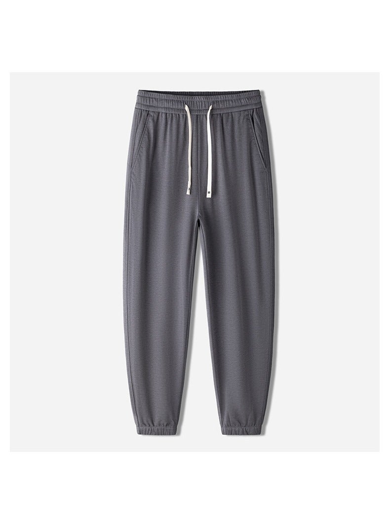 Fashionable Men's Casual Minimalist Style, Easy Matching Foot Binding Sweatpants  - Image 1