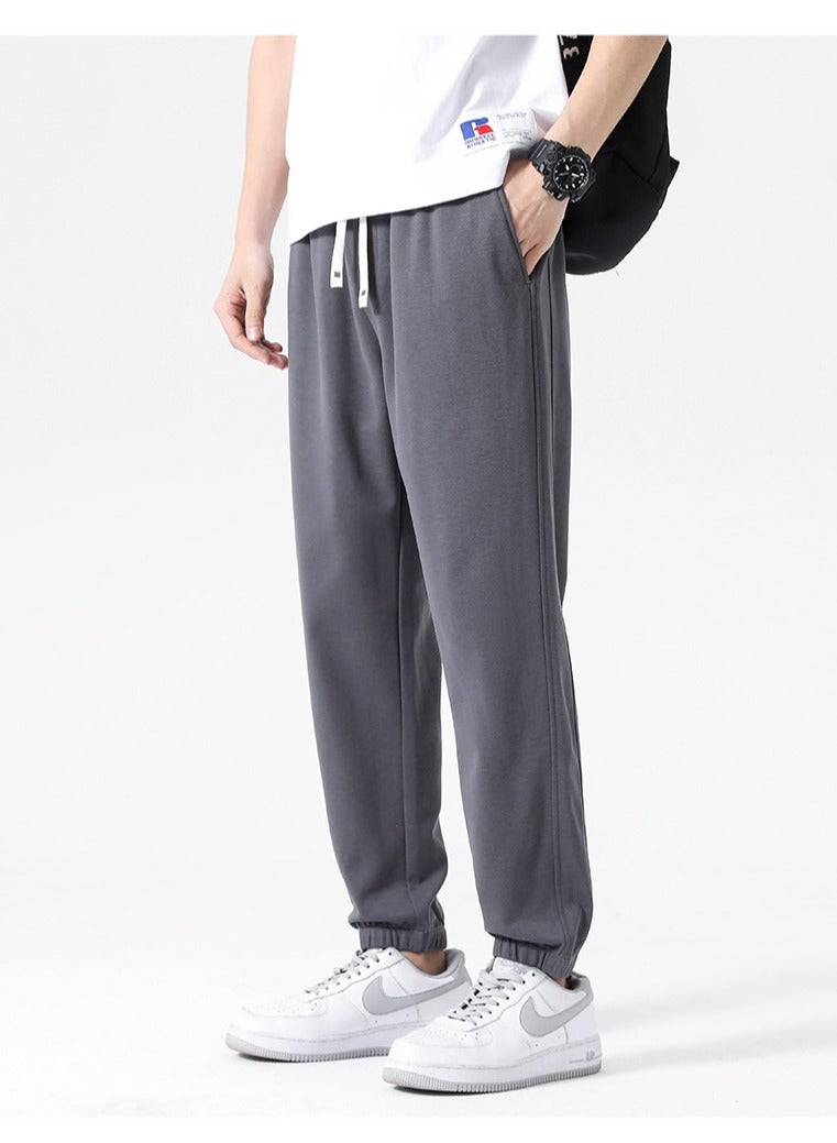 Fashionable Men's Casual Minimalist Style, Easy Matching Foot Binding Sweatpants  - Image 2