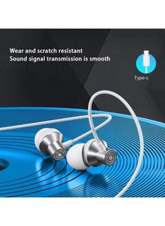 Celebrat D15 Wired Stereo Sound Earphones With Microphone And Controller Button Pure And Lossless Audio Quality And Clarity In Calls Fits Various Smart Devices Type C Jack 1.2 Meter Length - White - pzsku/Z622FDA80F5E4AA956C55Z/45/_/1731412776/15cf26ae-5764-45bd-88f9-1d858c57795b