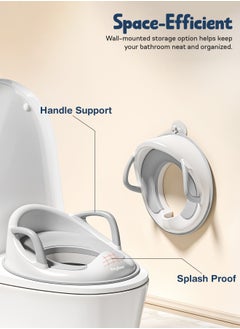 BAYBEE Baybee Comfy Baby Potty Seat for Kids, Toilet Training Seat for Baby with Soft Cushion Seat | Training Potty Chair with Comfortable Seating | Kids Potty Chair for 0 to 5 years (Grey)  - Image 4