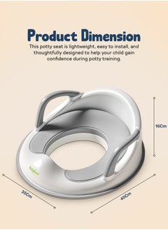 BAYBEE Baybee Comfy Baby Potty Seat for Kids, Toilet Training Seat for Baby with Soft Cushion Seat | Training Potty Chair with Comfortable Seating | Kids Potty Chair for 0 to 5 years (Grey)  - Image 5