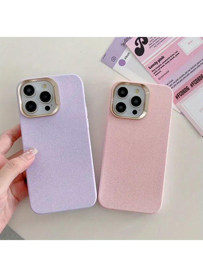 غطاء حماية للهاتف بلون وردي واحد متوافق مع iPhone 16 - Image 5