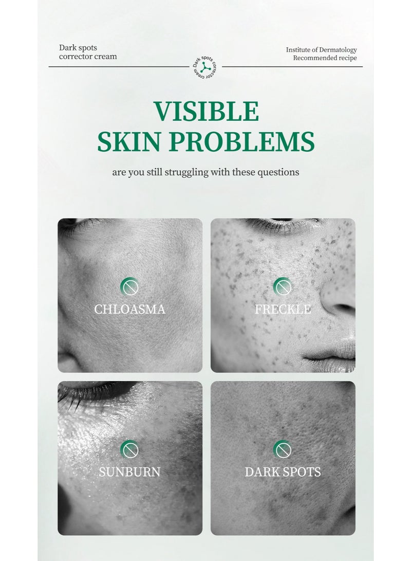 MOOYAM 45% Dark Spot Corrector Cream 50ml for Face and Body Brightening Treatment Reduces Age Spots Sun Spots Melasma and Freckles Evens Skin Tone for Women and Men  - Image 4