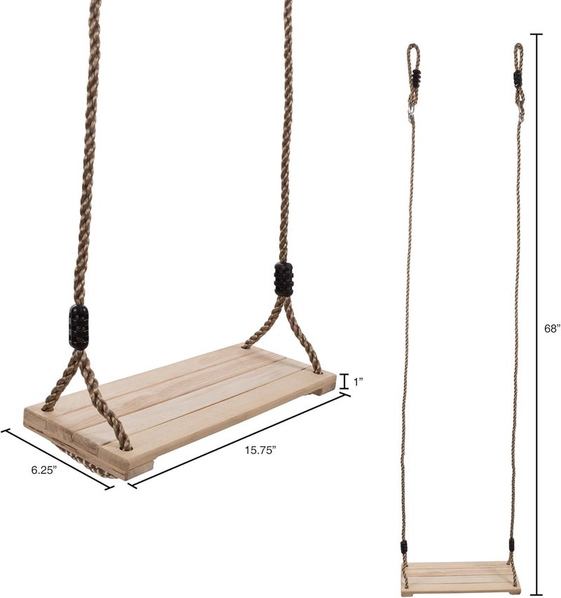 Hey Play HEY! PLAY! 80-SA-062 Wooden Swing - Image 2