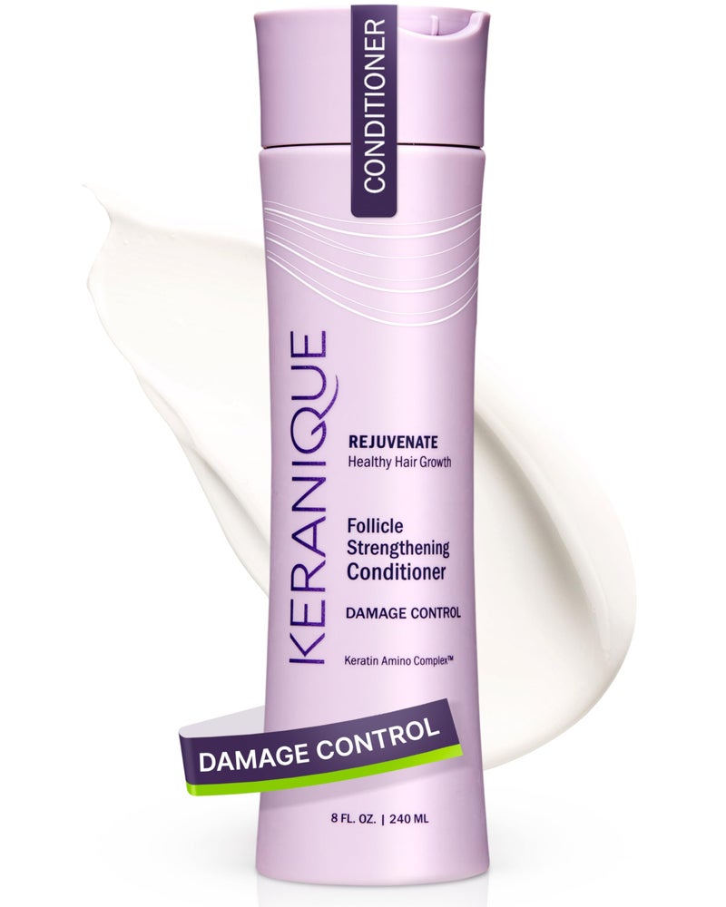 Keranique Damage Control Conditioner - Hydrating Treatment with Keratin for Dry Damaged Hair - Image 1
