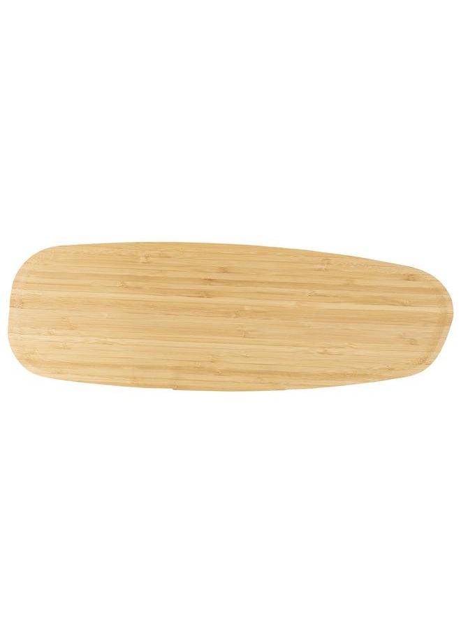 Alsaif Wooden Serving Plate 45X16.6X2 Cm Oval Large Beige  - Image 1