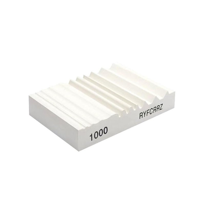 RYFCRRZ Whetstones Wood Carvers Sharpener Wood Carving Chisel Tools Knife Gouge Sharpening Stones System Handy Multifunctional Little Wet Stone Waterstone with Multiple Grooves 1000 Grit