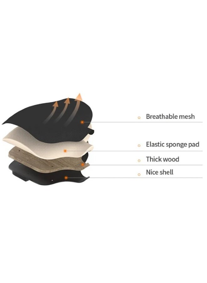 Flexispot Loktic F216Dbu Adjustable Fitness Office Chair - White - Image 4