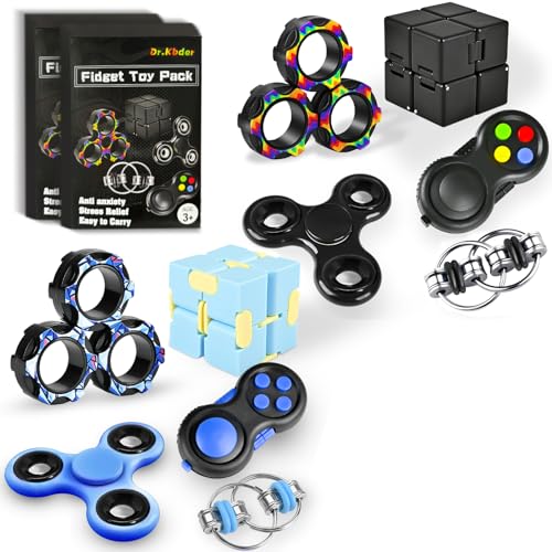 Dr.Kbder Easter Basket Stuffers for Teen Boys Fidget Toys Adults Set Fidgets for Classroom Must Have Autism Sensory Pack Figette Cube ADHD Special Treasure Prize Tool Stress Relief Desk Cool Gadget for Kid - Image 1