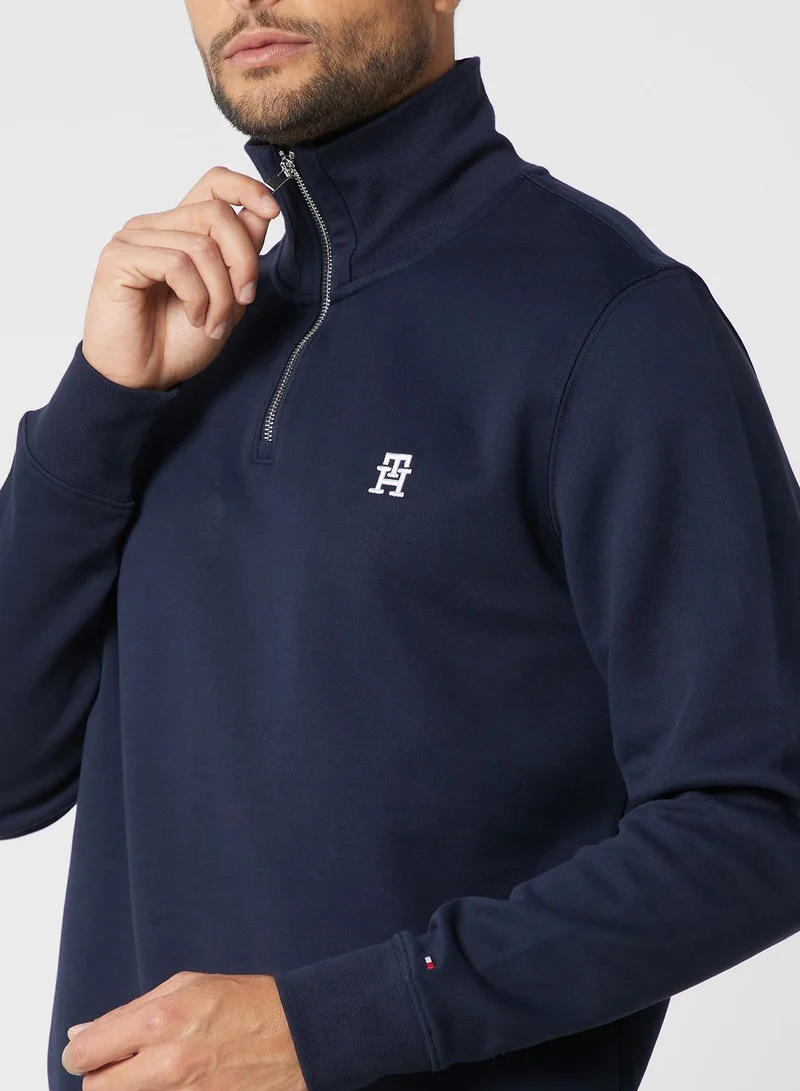 TOMMY HILFIGER Logo Zip Through Sweatshirt