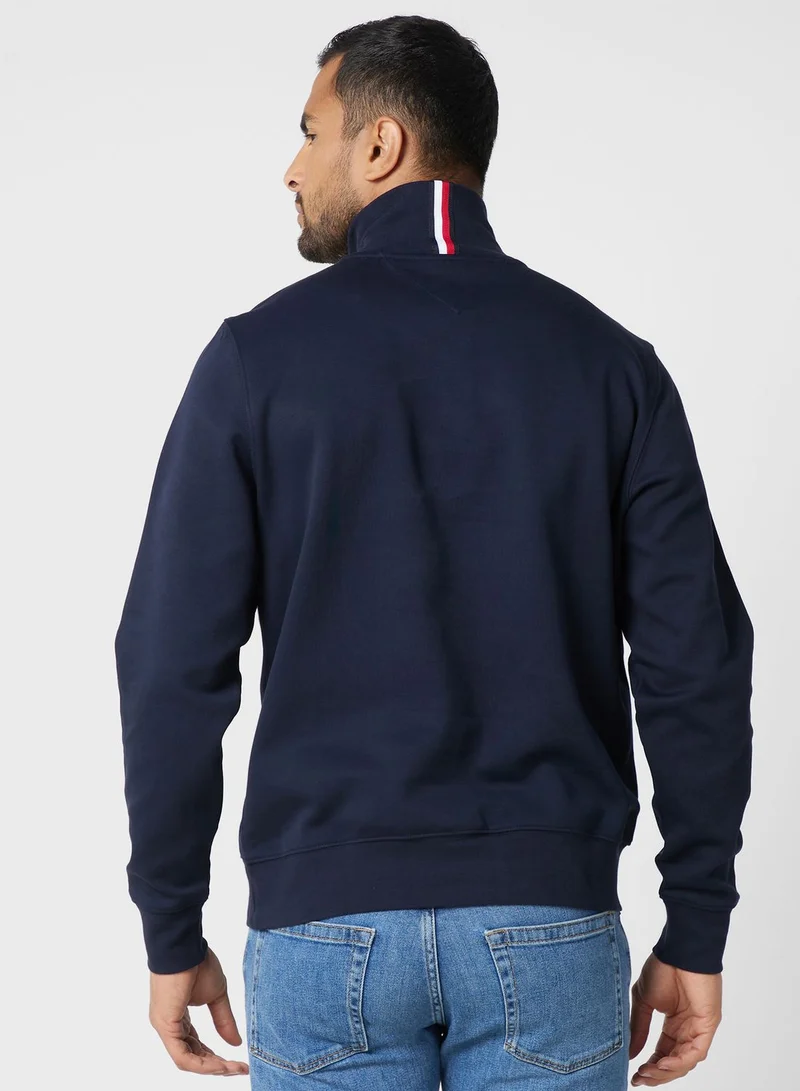 TOMMY HILFIGER Logo Zip Through Sweatshirt