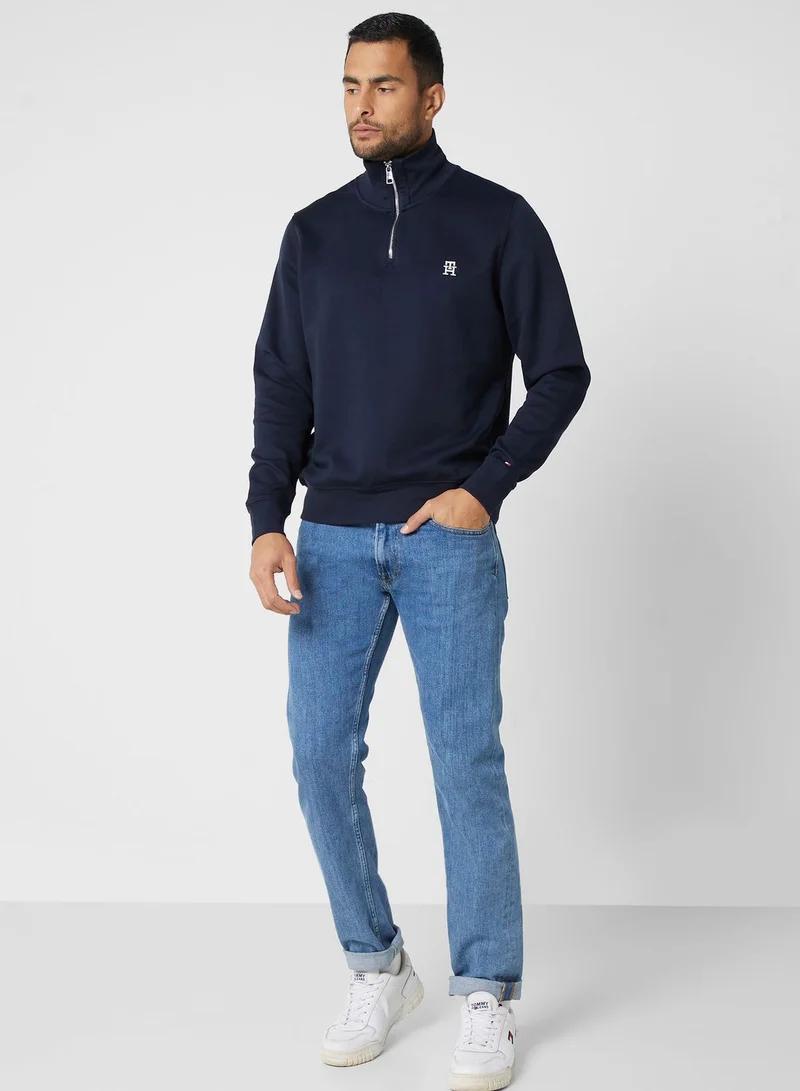 TOMMY HILFIGER Logo Zip Through Sweatshirt