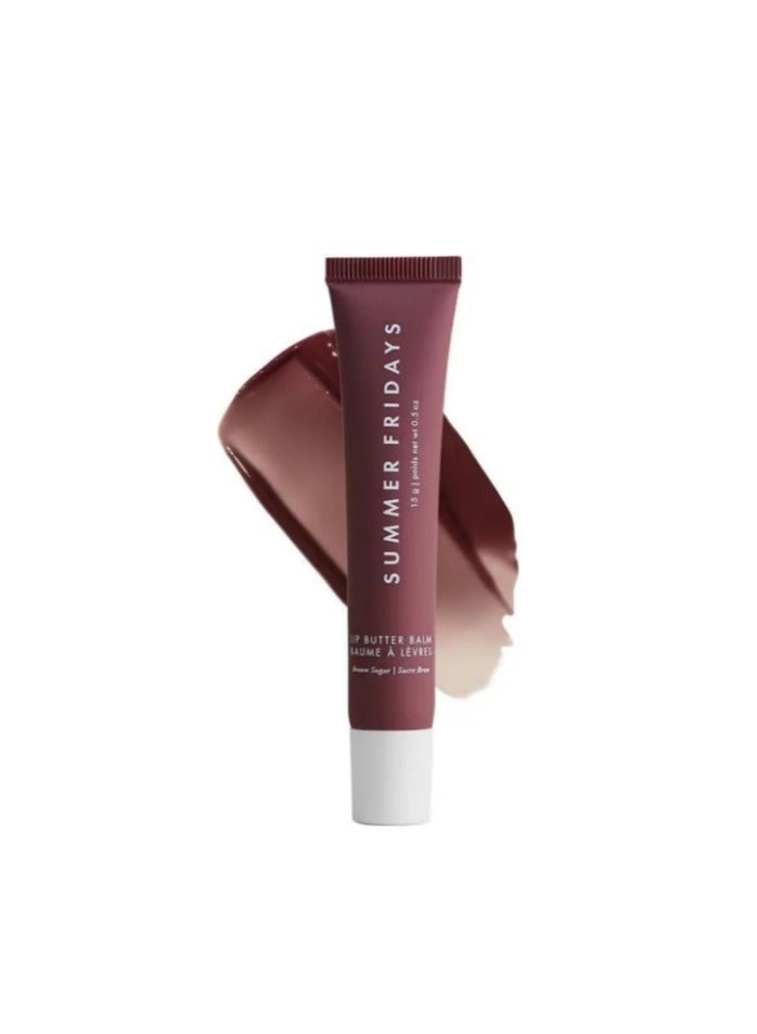 Summer Fridays Lip Balm - Hydrating Lip Mask & Lip Balm for Instant Hydration, Shine & Moisture - Sheer & Soothing Lip Care - Brown Sugar (0.5 oz)