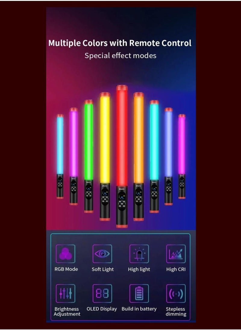 Jmary JMARY RGB Led Light Waterproof Lighting FM128R with color range 3000-6000, Number of Led Lamps 114 with battery capacity 2000 mAh, 263 gram (Model :FM128R)  - Image 2