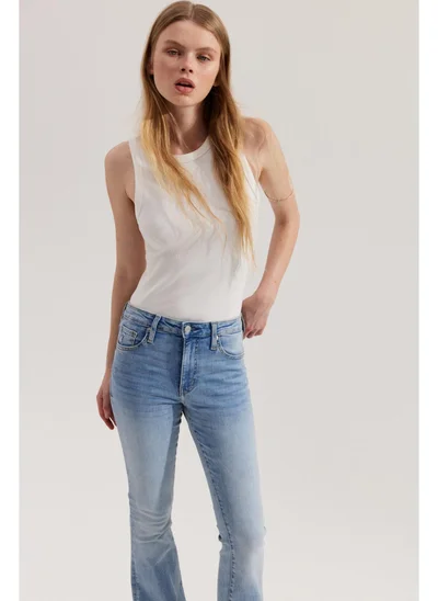 H&M Flared Ultra High Jeans