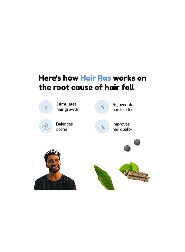Traya Traya Hair Ras Tablets for Women & Men, Ayurvedic Hair Vitamin Tablets for Hair Fall Control and Growth, Contains Ashwagandha, Bhringraj, Shatavari (120 Tablets)  - Image 2